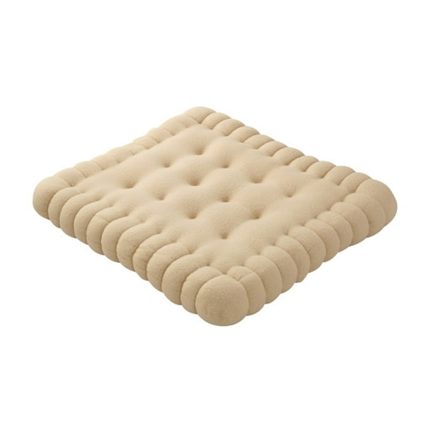 UTDKLPBXAQ Japanese Style Cotton Cookie Tatami Biscuit Pillow Cushion Adorable Soft Biscuit Tatami Cookie Floor Mat for Living Room Bedroom Chairs Dining Table